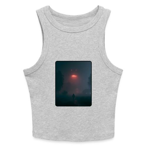Mysterious UFO Encounter Design - Slim Fit Rib Women's Tank Top