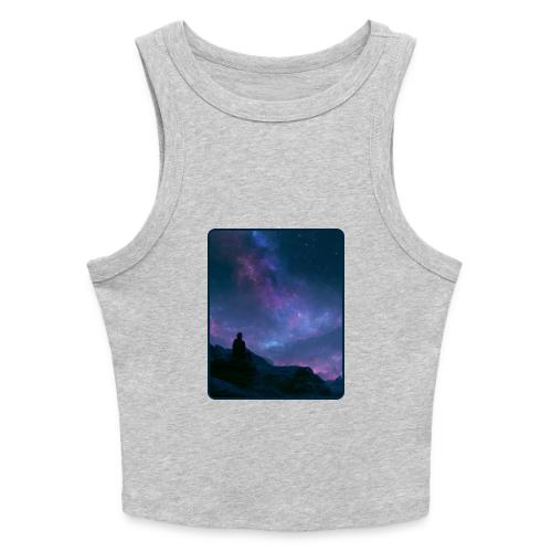 Stargazer Nebula Night Sky Art - Slim Fit Rib Women's Tank Top