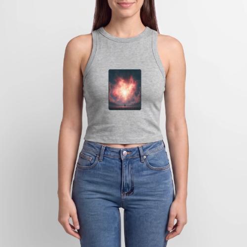 Supernova Sky Sci-Fi Artwork - Slim Fit Rib Women's Tank Top