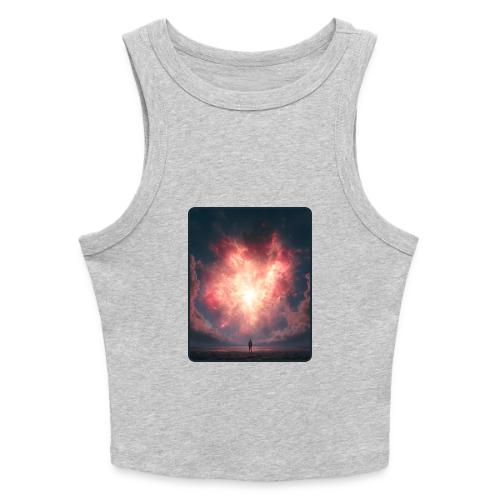 Supernova Sky Sci-Fi Artwork - Slim Fit Rib Women's Tank Top