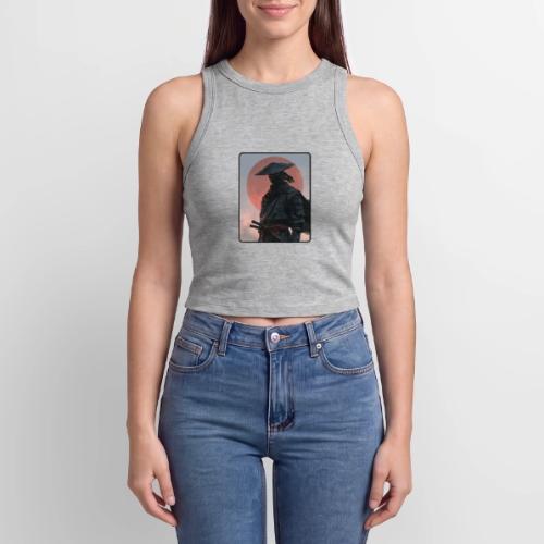 Ninja Warrior Under the Red Sun - Slim Fit Rib Women's Tank Top