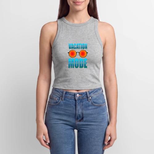 Vacation mode: Ocean Vibes On - Slim Fit Rib Women's Tank Top