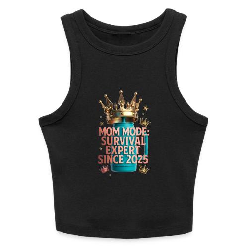 Mom Mode Survival Expert Tee - Slim Fit Rib Women's Tank Top