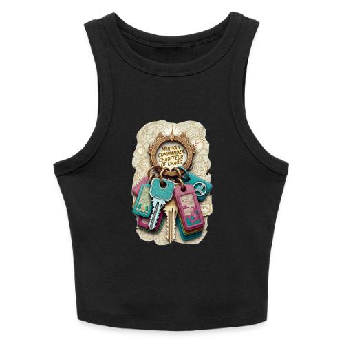 Minivan Commander T Shirt, Chauffeur of Chaos Mug - Slim Fit Rib Women's Tank Top