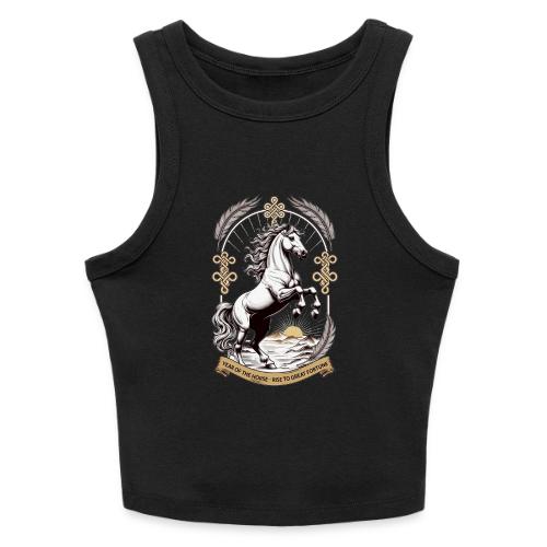 Year of the Horse Rearing T Shirt, Lunar New Year - Slim Fit Rib Women's Tank Top