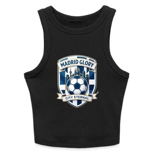 Madrid Skyline Glory T Shirt, Madrid Fan Gift - Slim Fit Rib Women's Tank Top