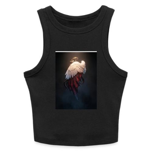 Angel vs Demon Wings Dark Aesthetic Gothic T-Shirt - Slim Fit Rib Women's Tank Top