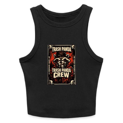 Midnight Forager Raccoon Mushroom Hunter - Slim Fit Rib Women's Tank Top