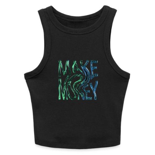 Make Money Neon 3D - Slim Fit Rib Women's Tank Top