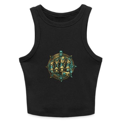 Cyberpunk Power Robot Hand - Slim Fit Rib Women's Tank Top