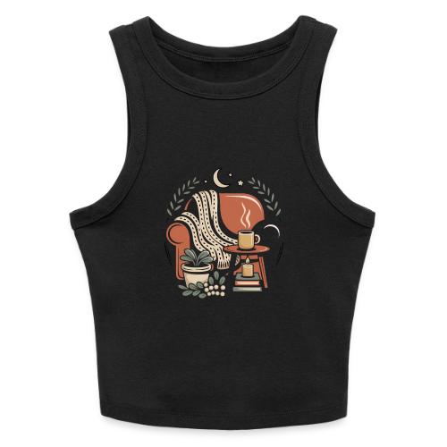 Moonlit Cozy Night Recliner - Slim Fit Rib Women's Tank Top