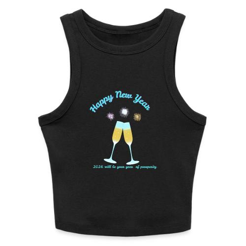 Happy New Year 2026 Prosperity Design - Slim Fit Rib Women's Tank Top