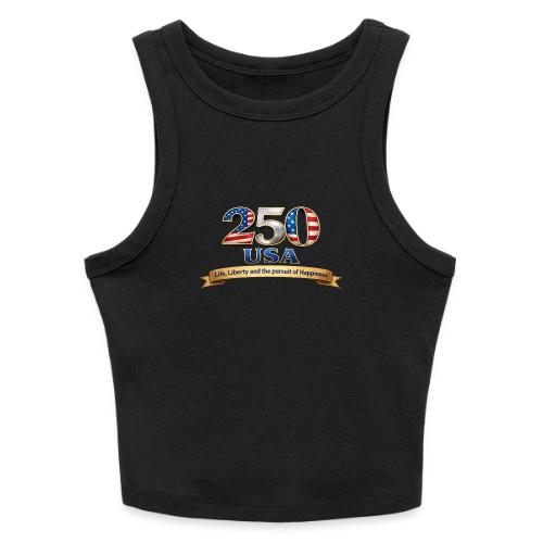 250 USA Liberty Banner - Slim Fit Rib Women's Tank Top