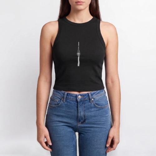 TV-Tower Berlin - Slim Fit Rib Women's Tank Top