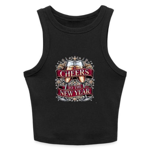 New Year's Champagne T-Shirt - Slim Fit Rib Women's Tank Top