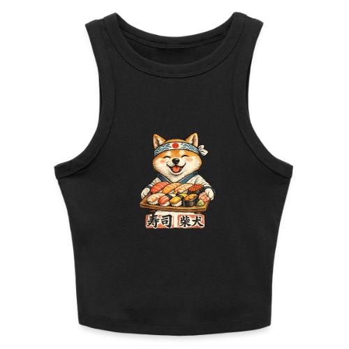Funny Shiba Inu Sushi Kawaii Dog Tee - Slim Fit Rib Women's Tank Top