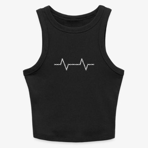 Bike Chain Heartbeat - Slim Fit Rib Women's Tank Top