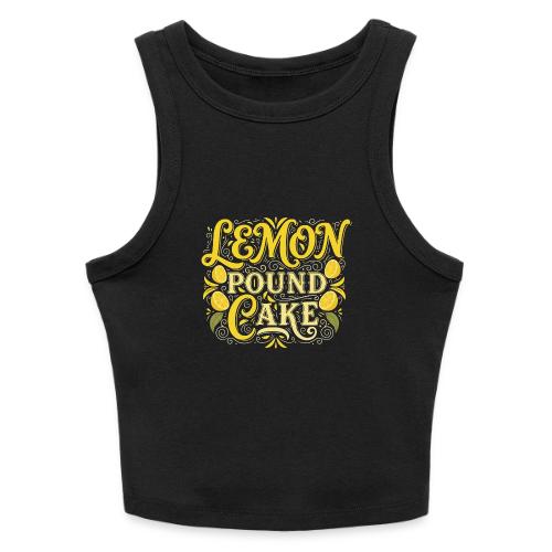 Lemon Pound Cake Vintage Flourish - Slim Fit Rib Women's Tank Top