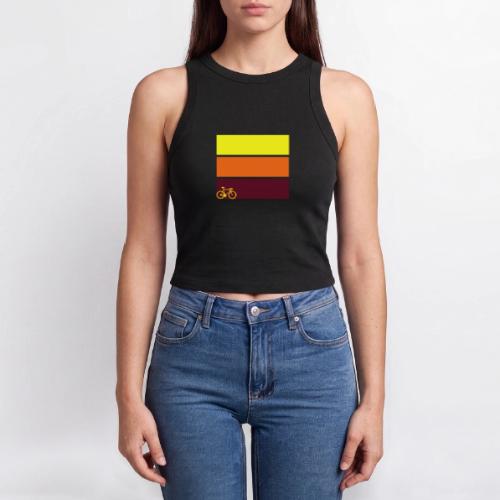 tricolor with bicycle - Slim Fit Rib Women's Tank Top