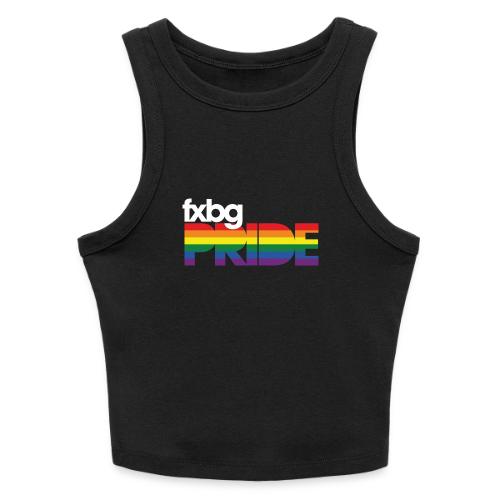 FXBG PRIDE Logo - WHITE - Slim Fit Rib Women's Tank Top