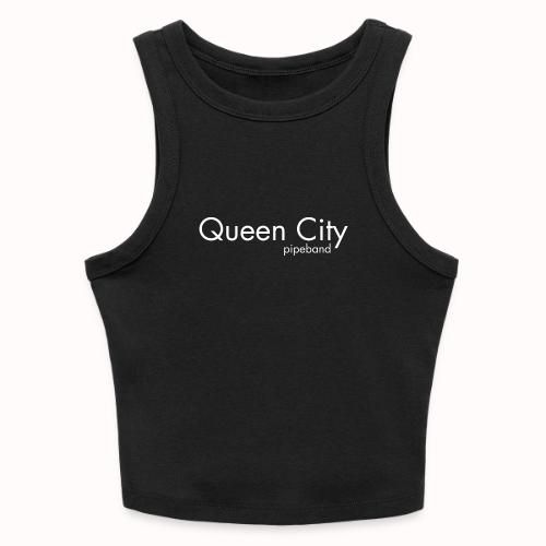 Queen City white - Slim Fit Rib Women's Tank Top