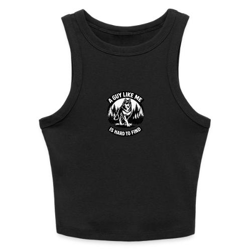 Funny Wolf Shirt – Hard to Find Retro Tee - Slim Fit Rib Women's Tank Top