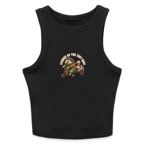 Leader of the Tiny Riot Design - Slim Fit Rib Women's Tank Top