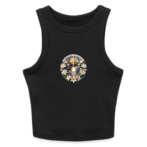 Easter The Tomb Is Empty T Shirt, Christian Gift - Slim Fit Rib Women's Tank Top