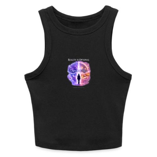 Reality Is Optional Cosmic Reality Shifting Portal - Slim Fit Rib Women's Tank Top