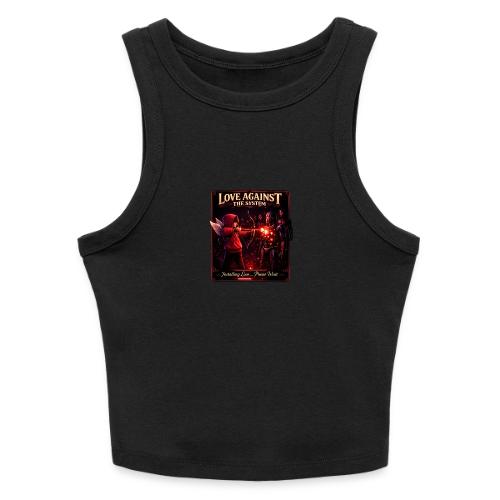 Love Against The System – Cyberpunk Art - Slim Fit Rib Women's Tank Top