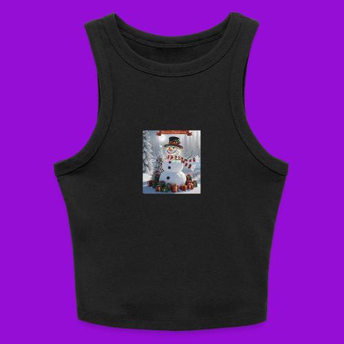 Merry Christmas - Slim Fit Rib Women's Tank Top