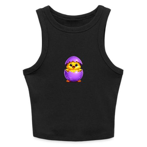 Easter Chick Purple - Slim Fit Rib Women's Tank Top