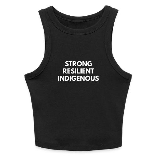 Strong Resilient Indigenous - Slim Fit Rib Women's Tank Top