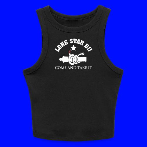 Lone Star BJJ - Come and Take It - White and Red - Slim Fit Rib Women's Tank Top