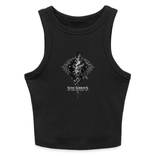 Wilted Rose Turning | Some sorrows don't echo back - Slim Fit Rib Women's Tank Top
