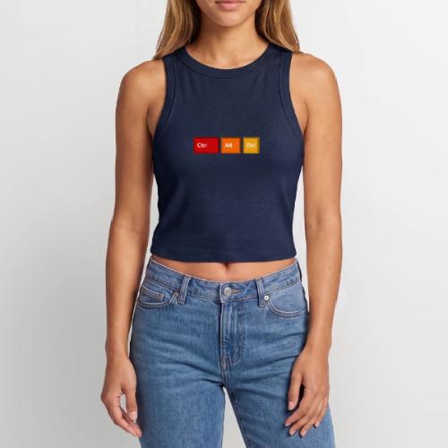 CTRL + ALT + DEL - Slim Fit Rib Women's Tank Top