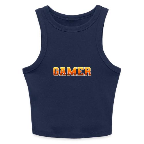 Gamer Varsity Gradient Design for Apparel - Slim Fit Rib Women's Tank Top