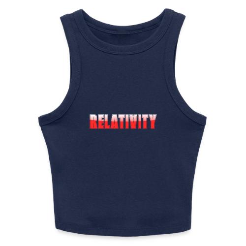 Relativity Science Typography Design - Slim Fit Rib Women's Tank Top