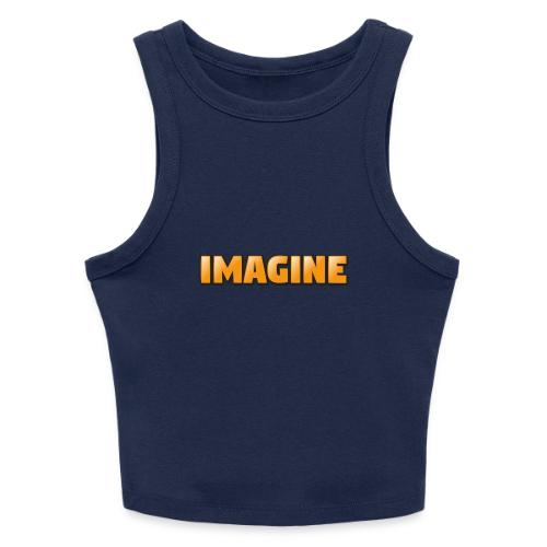 Imagine Word Art – Creative Gradient Design - Slim Fit Rib Women's Tank Top