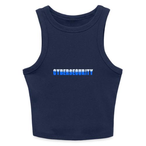 Cybersecurity Word Art Design - Slim Fit Rib Women's Tank Top