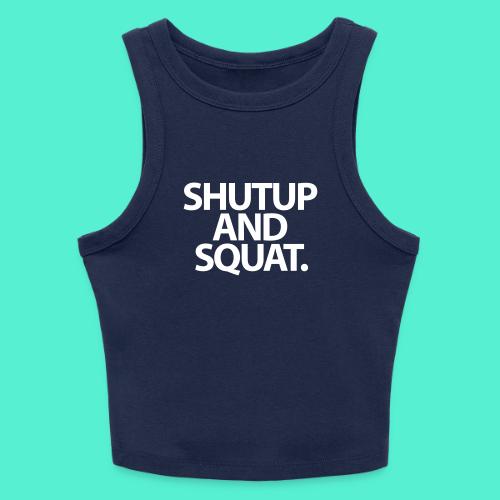 Shutup type Gym Motivation - Slim Fit Rib Women's Tank Top