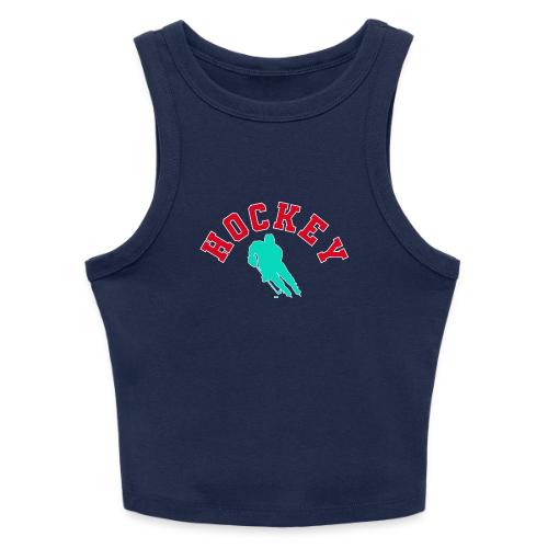 Hockey Player Silhouette - Slim Fit Rib Women's Tank Top