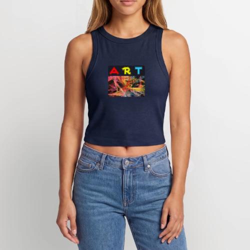 Chaotic Threads of Art - Slim Fit Rib Women's Tank Top