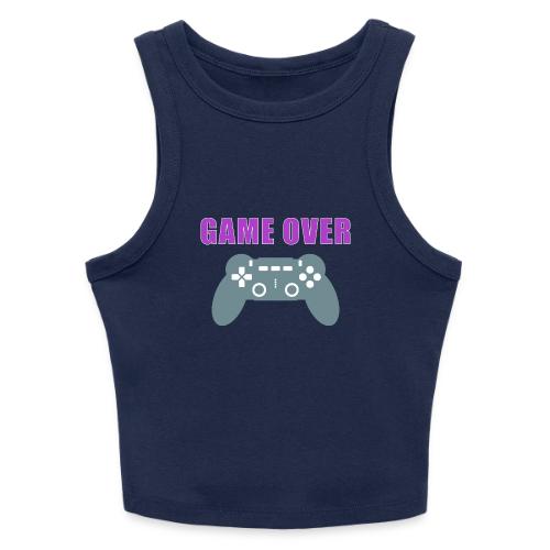 Game Over Gamer Controller Design - Slim Fit Rib Women's Tank Top