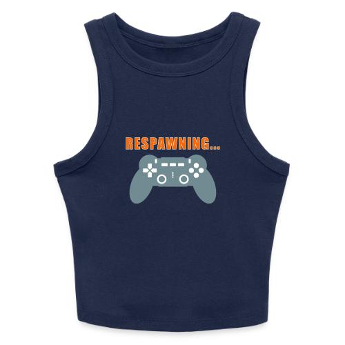 Respawning Gamer Controller Design - Slim Fit Rib Women's Tank Top