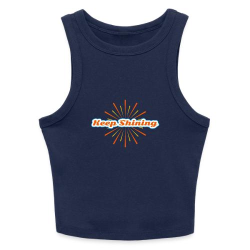 Keep Shining: Radiant Energy Design - Slim Fit Rib Women's Tank Top