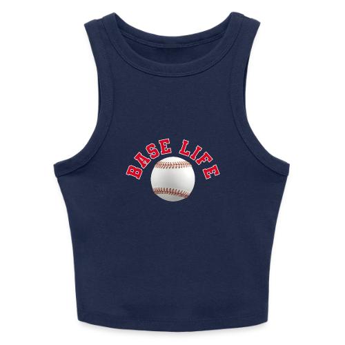 Baseball: Base Life Vibes - Slim Fit Rib Women's Tank Top