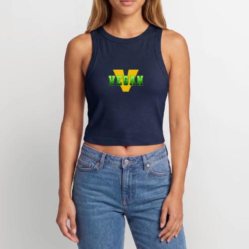 Vegan Energy V - Slim Fit Rib Women's Tank Top