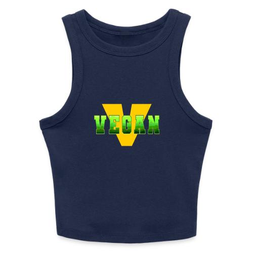 Vegan Energy V - Slim Fit Rib Women's Tank Top