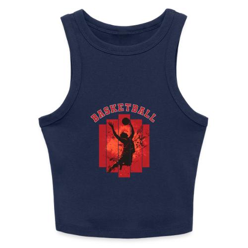 Basketball Mode On - Slim Fit Rib Women's Tank Top